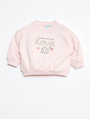 Sweatshirt de gola redonda com estampado 'Marie' 'Disney'