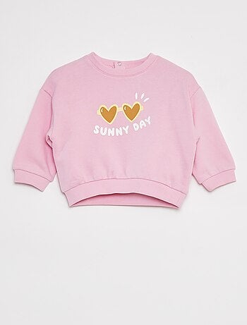 Sweatshirt de gola redonda com estampado