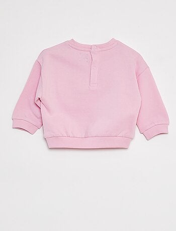 Sweatshirt de gola redonda com estampado