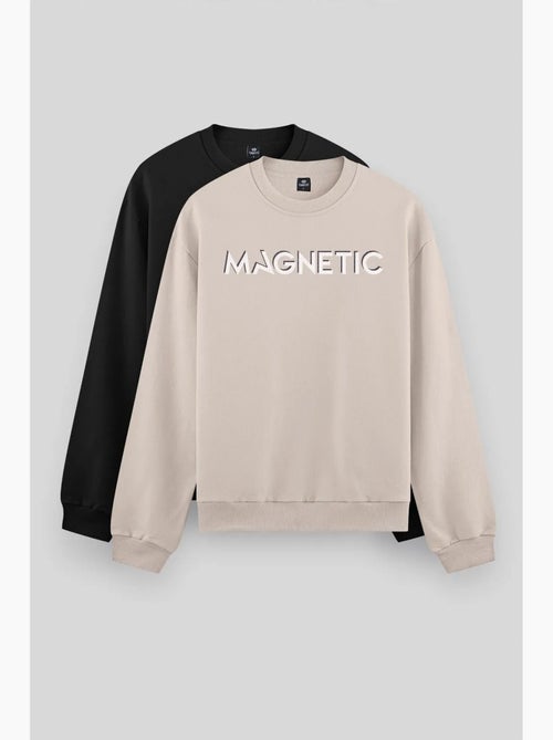 Sweatshirt de gola redonda com estampado tommy - Kiabi