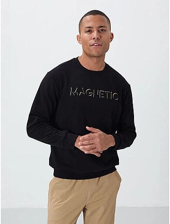 Sweatshirt de gola redonda com estampado tommy