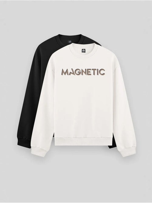 Sweatshirt de gola redonda com estampado tommy - Kiabi