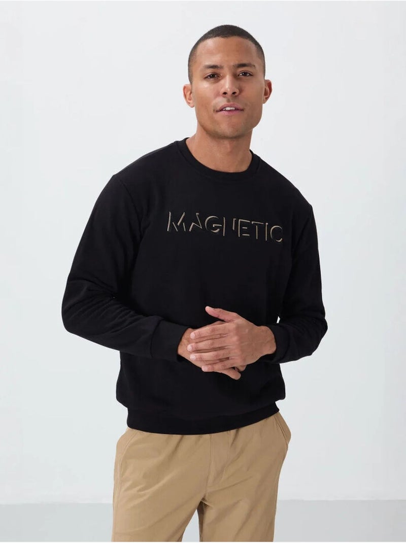 Sweatshirt de gola redonda com estampado tommy Branco - Kiabi