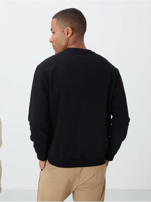 Sweatshirt de gola redonda com estampado tommy - Kiabi