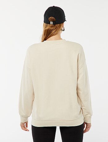 Sweatshirt de gola redonda com motivo leopardo 'Only Maternity'