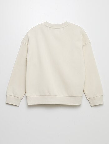 Sweatshirt de gola redonda estampada - So Easy