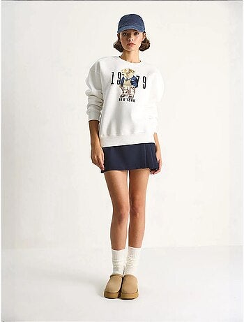Sweatshirt de gola redonda estampada com corte relaxed lucci