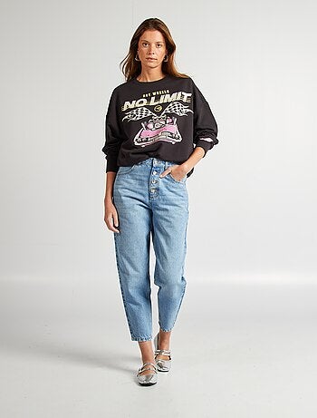 Sweatshirt de gola redonda 'Hot Wheels'