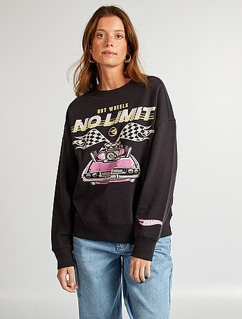 Sweatshirt de gola redonda 'Hot Wheels'