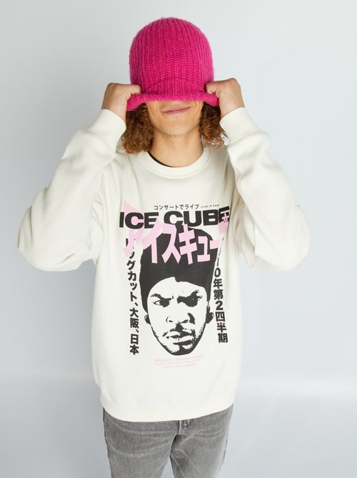 Sweatshirt de gola redonda 'Ice Cube' - Kiabi