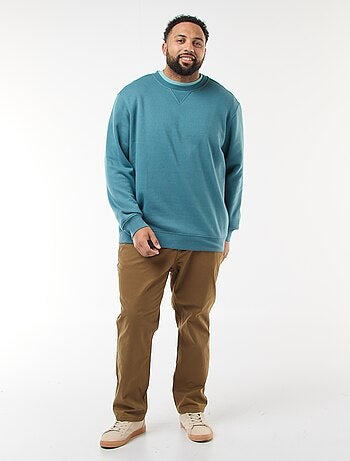 Sweatshirt de gola redonda liso