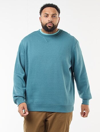 Sweatshirt de gola redonda liso