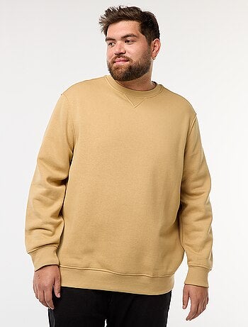 Sweatshirt de gola redonda liso