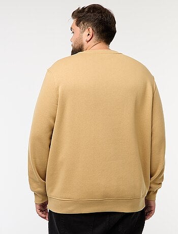 Sweatshirt de gola redonda liso