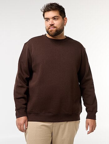 Sweatshirt de gola redonda liso