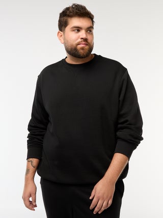 Sweatshirt de gola redonda liso