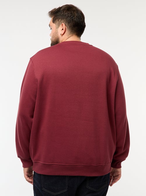 Sweatshirt de gola redonda liso - Kiabi