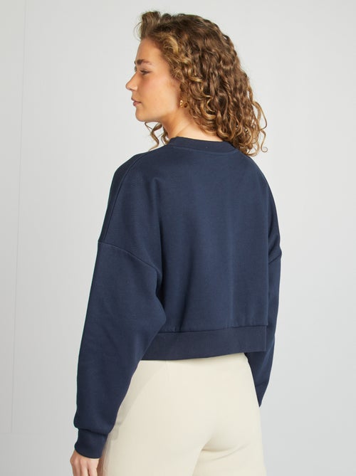 Sweatshirt de gola redonda oversize - Kiabi