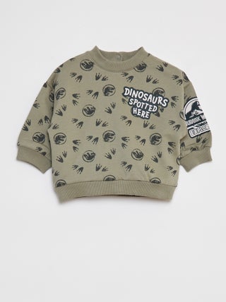 Sweatshirt de gola redonda 'Parque Jurássico'