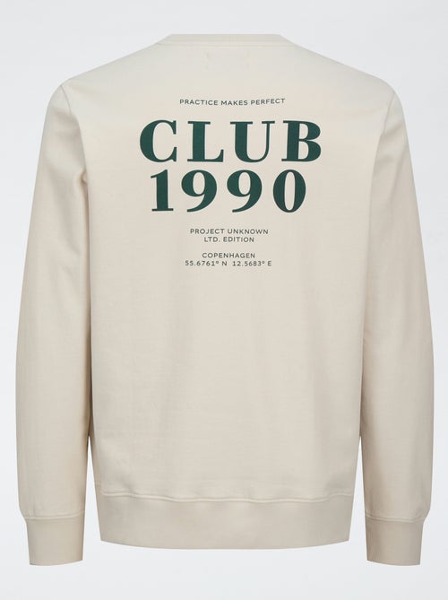 Sweatshirt de gola redonda 'Produkt' - Kiabi