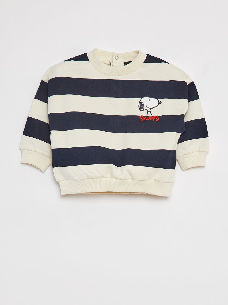 Sweatshirt de gola redonda 'Snoopy' AZUL - Kiabi