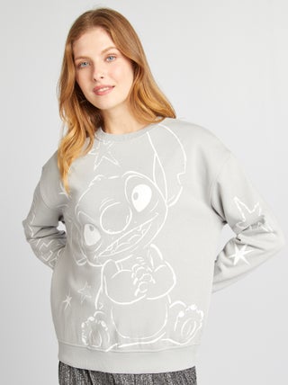 Sweatshirt de gola redonda 'Stitch'