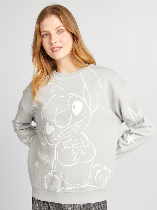 Sweatshirt de gola redonda 'Stitch' - Kiabi