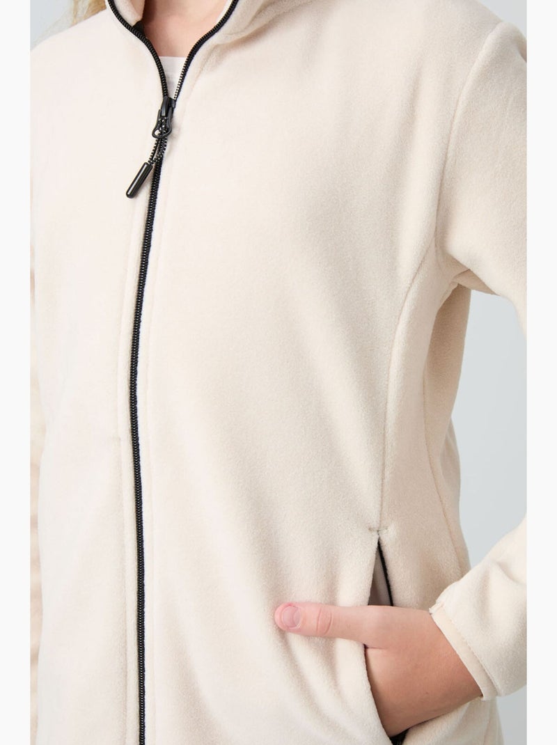 Sweatshirt de gola redonda tommy Bege natural - Kiabi
