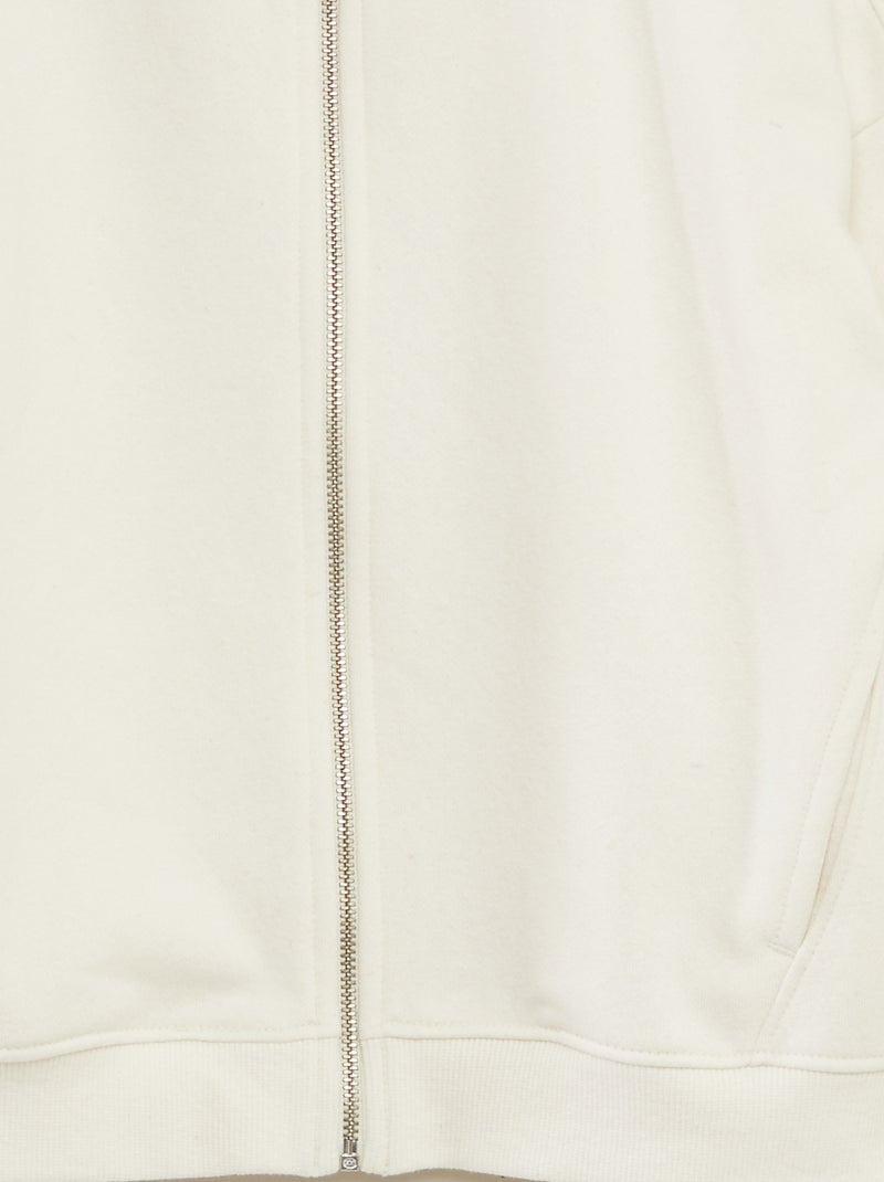 Sweatshirt de gola subida com fecho CINZA - Kiabi