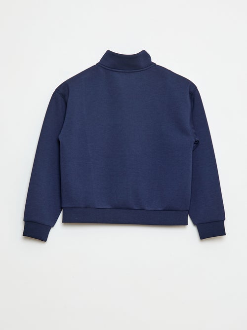 Sweatshirt de gola subida com fecho - Kiabi