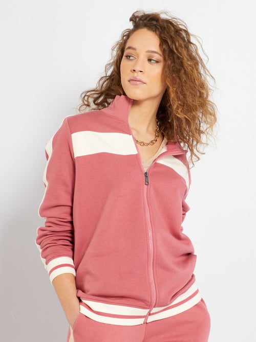 Sweatshirt de gola subida com fecho - Kiabi