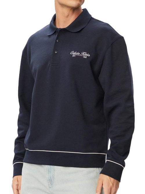 Sweatshirt de homem calvin klein jeans terry azul marinho - Kiabi Sweatshirt de homem calvin klein jeans terry azul marinho - Kiabi
