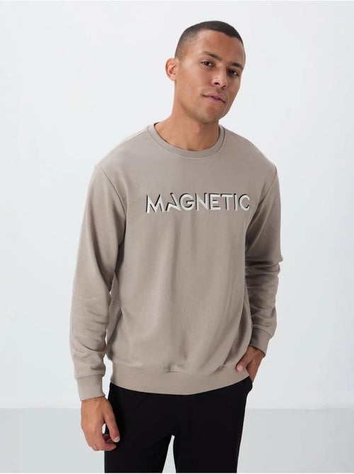 Sweatshirt de homem com estampado e gola redonda tommy - Kiabi