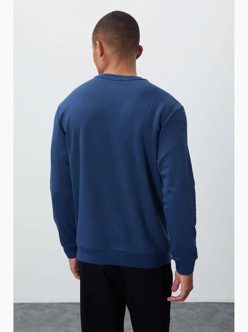 Sweatshirt de homem com estampado e gola redonda tommy - Kiabi