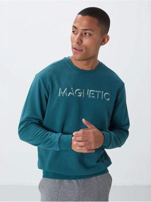 Sweatshirt de homem com estampado e gola redonda tommy - Kiabi