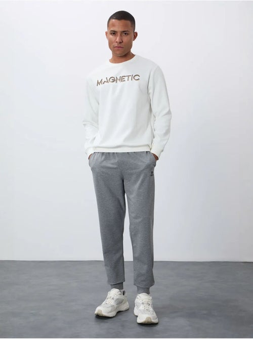 Sweatshirt de homem com estampado e gola redonda tommy - Kiabi