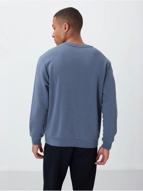 Sweatshirt de homem com estampado e gola redonda tommy - Kiabi