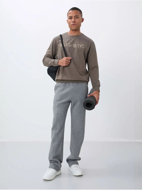 Sweatshirt de homem com estampado e gola redonda tommy - Kiabi