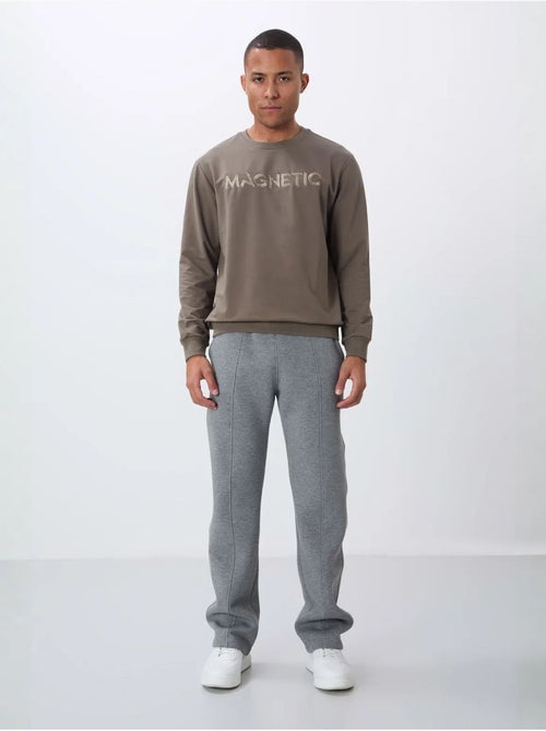 Sweatshirt de homem com estampado e gola redonda tommy - Kiabi