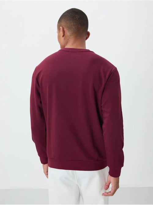 Sweatshirt de homem com estampado e gola redonda tommy - Kiabi