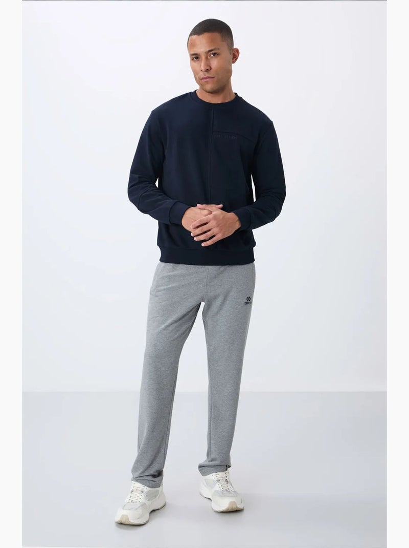 Sweatshirt de homem lisa com gola redonda tommy Azul-marinho - Kiabi