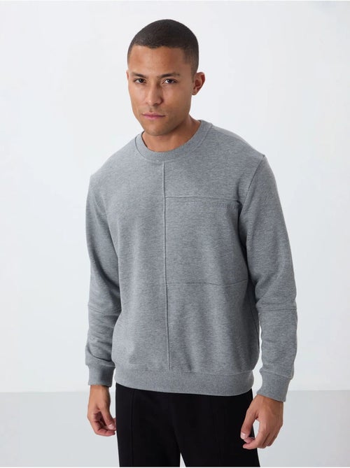 Sweatshirt de homem lisa com gola redonda tommy - Kiabi