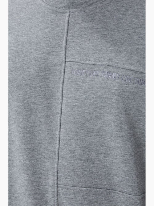 Sweatshirt de homem lisa com gola redonda tommy - Kiabi