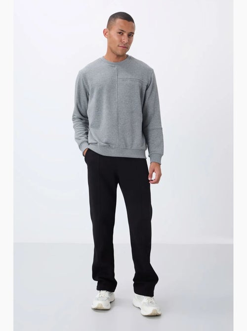 Sweatshirt de homem lisa com gola redonda tommy - Kiabi