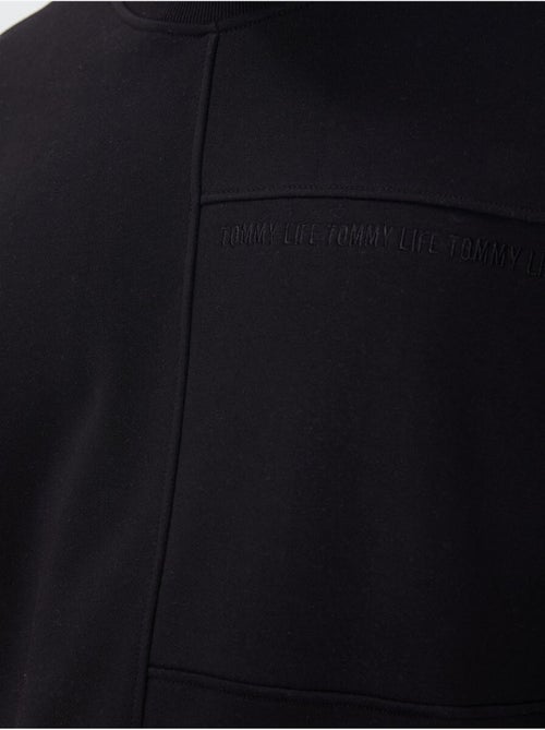 Sweatshirt de homem lisa com gola redonda tommy - Kiabi