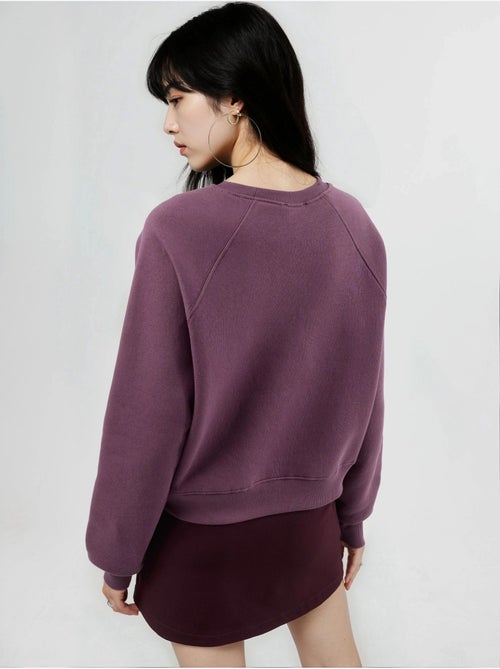 Sweatshirt de malha com gola redonda e manga comprida busem - Kiabi Sweatshirt de malha com gola redonda e manga comprida busem - Kiabi