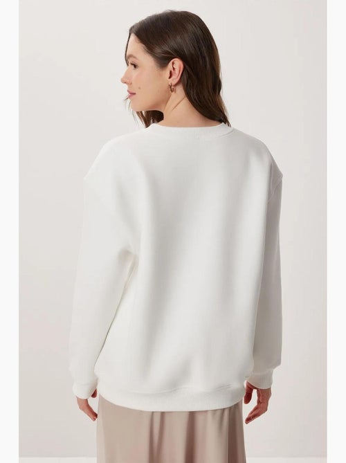 Sweatshirt de malha com gola redonda e manga comprida istanbul - Kiabi