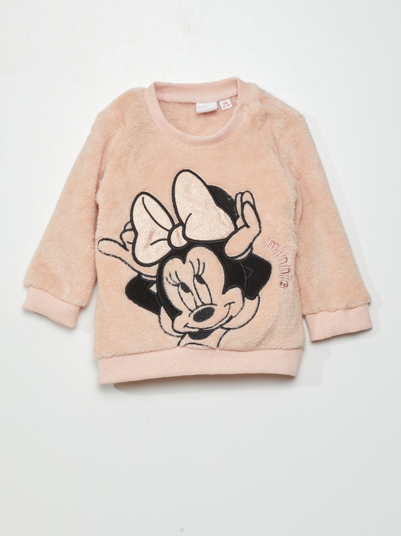 Sweatshirt de malha peluche 'Minnie' ROSA - Kiabi