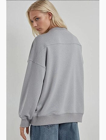 Sweatshirt de malha relaxed fit com gola redonda hiccup