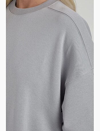 Sweatshirt de malha relaxed fit com gola redonda hiccup